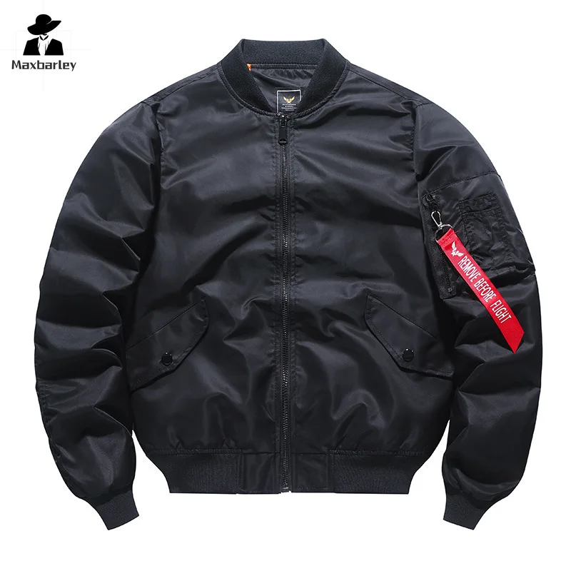 MA1 MA-1 Bomber Jacket Men's Spring Retro Fashion Loose Baseball Suit Coat Unisex Street Harajuku Multicolor Bomber Jacket