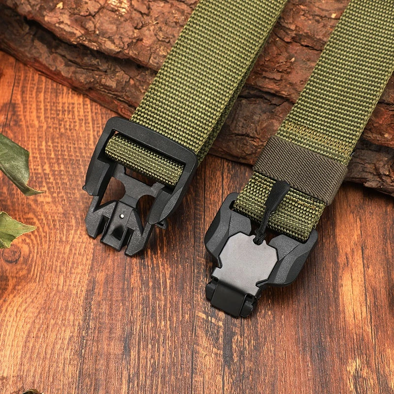 Der neue Herren-Gürtel mit 125 cm Schnalle, Nylon, geflochten, leicht, atmungsaktiv, für den täglichen Pendler, Herrengürtel, Herrenmode-Gürtel – Detail 6