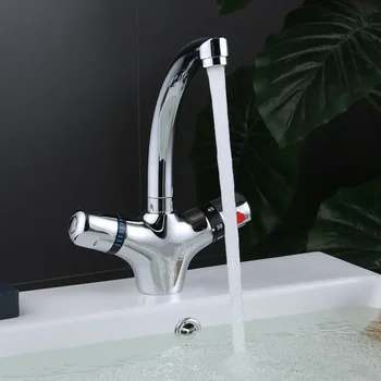 Rubinetto termostatico Miscelatore lavello cucina Rubinetto in acciaio inossidabile 1