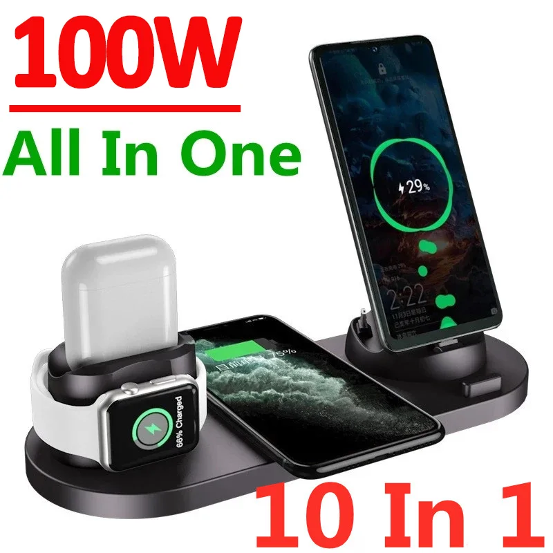 SPGUARD Mag-Safe Chargeur Magnétique sans Fil,Chargeur Pliable 3 en 1 Induction Compatible avec iPhone 16/15/14/13/12 Series, iwatch Series 10/9/8/ultra,air pods 4/3/2(Noir