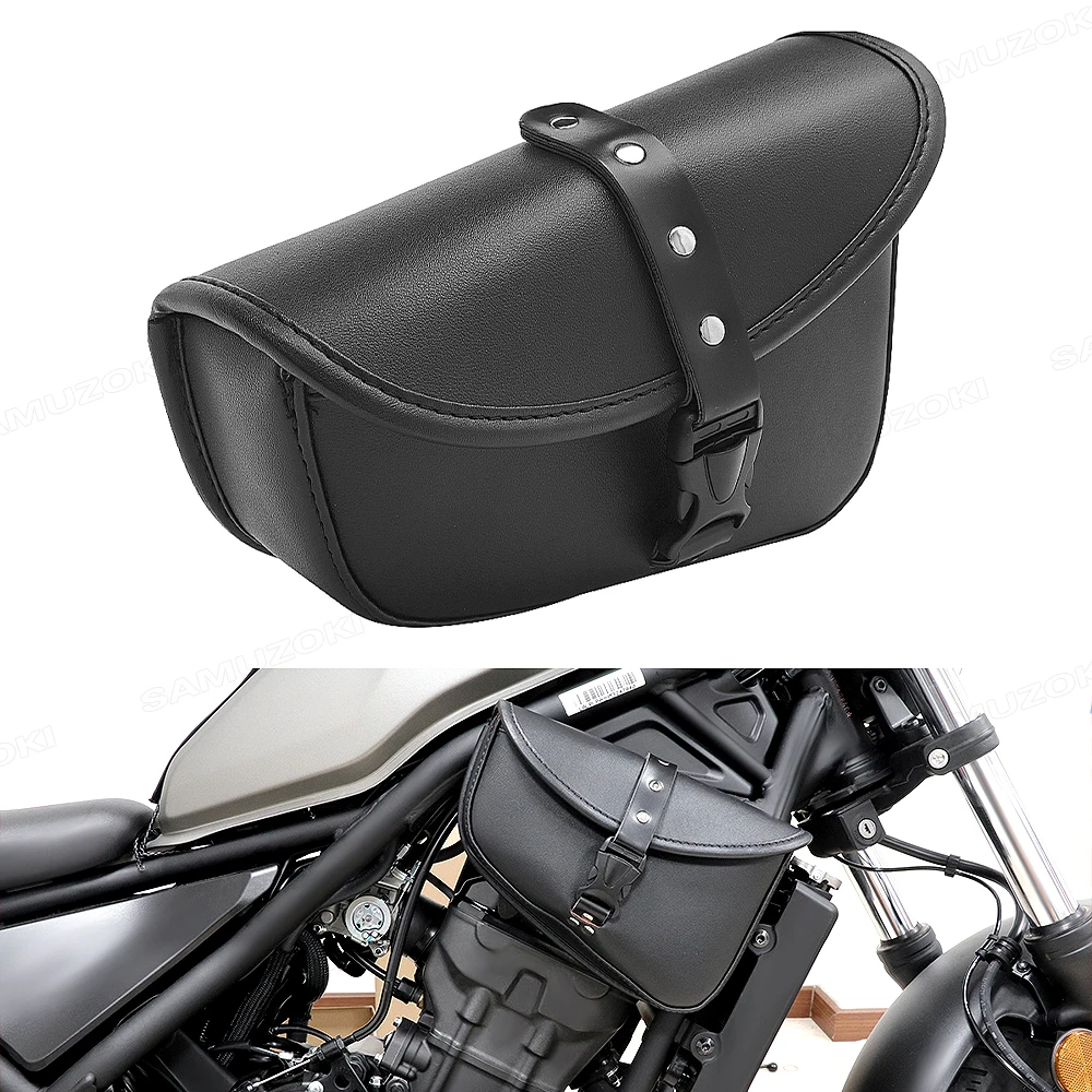 Retro-motorcycle-PU-rocker-bag-side-saddle-bag-suitable-for-Harley ...