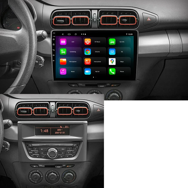 2 Din Android Car Radio for Citroen C3-XR 2019 2020 WIFI GPS Navigation FM  BT Car Stereo Multimedia Player Head Unit Autoradio - AliExpress