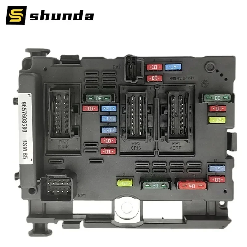 9657608580 6500Y1 6500.Y1 Auto Parts B5 BSM Control Module Fuse Box For Citroen C2 C3 Peugeot 206 307 Fuse Box Unit Assembly