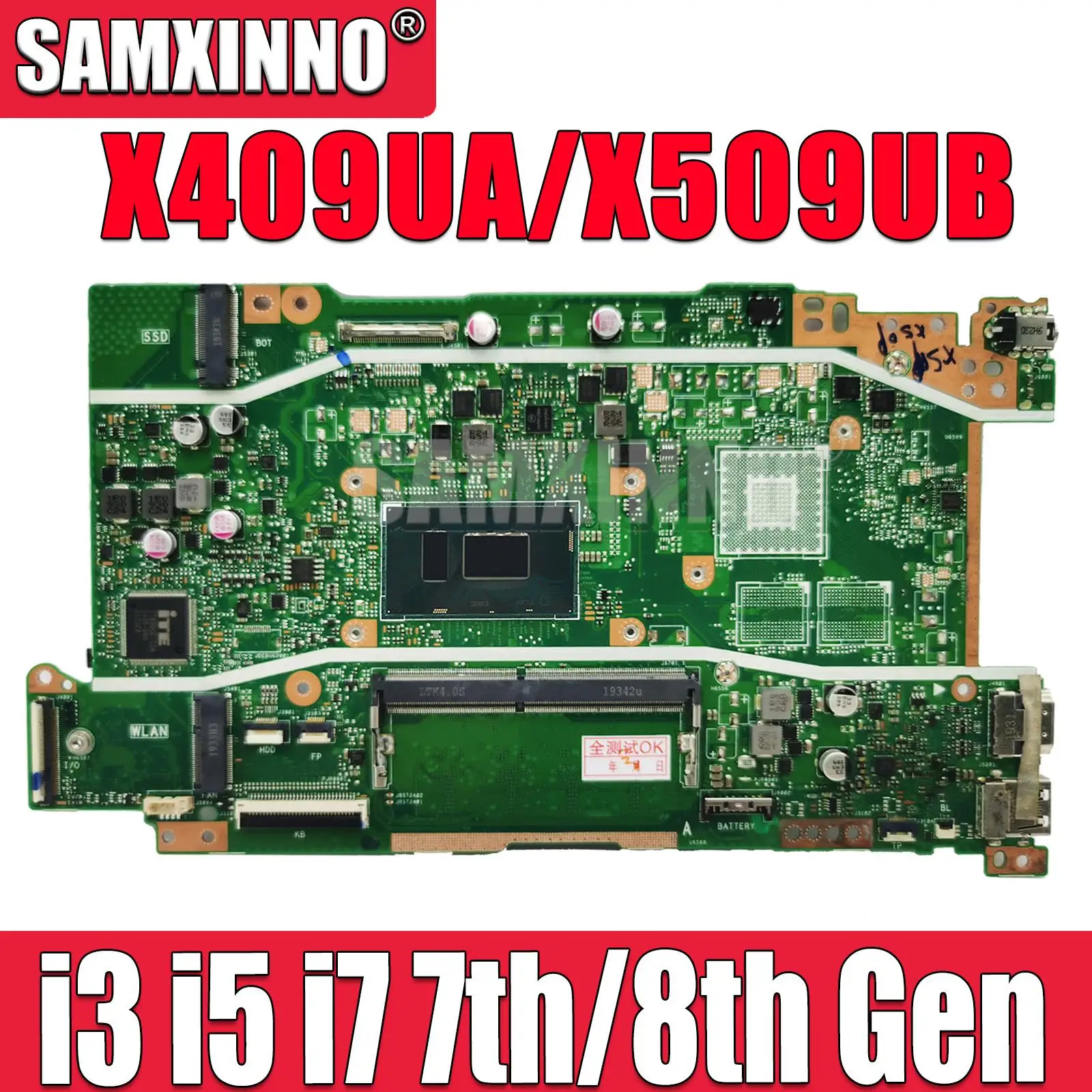 

MAINboard I3 I5 I7 CPU 4G RAM For ASUS X409UB X409UA X509UA X509UB A409U A509U F409U F509U X409UJ X509UJ Laptop Motherboard