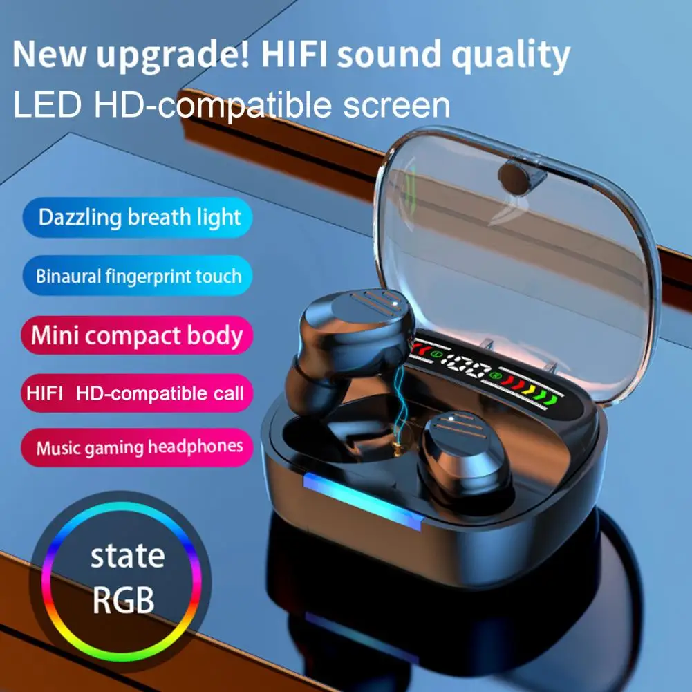

RGB TWS Wireless Earphone Sport Headphones 5 3 Bluetooth Gaming Headset Microphone Phone Wireless Earbuds For Lenovo Pods