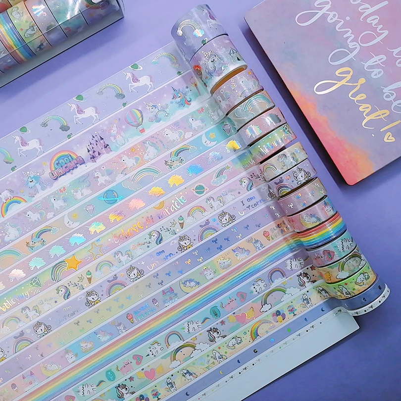Рисунок 2 - 16шт Единорог Washi Ленты Симпатичный