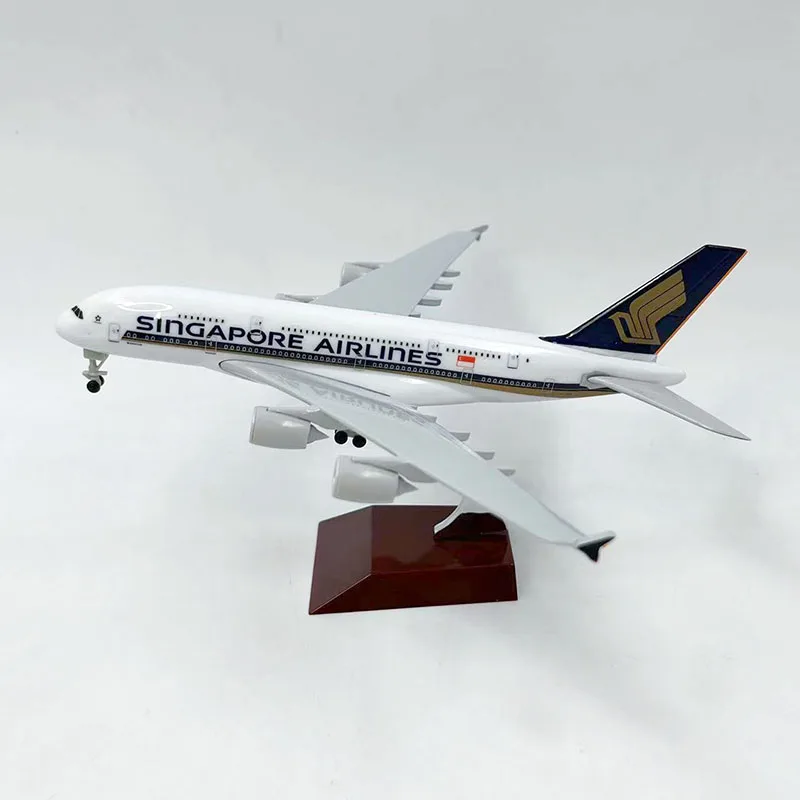 18センチメートルダイキャストメタル合金飛行機模型玩具A380