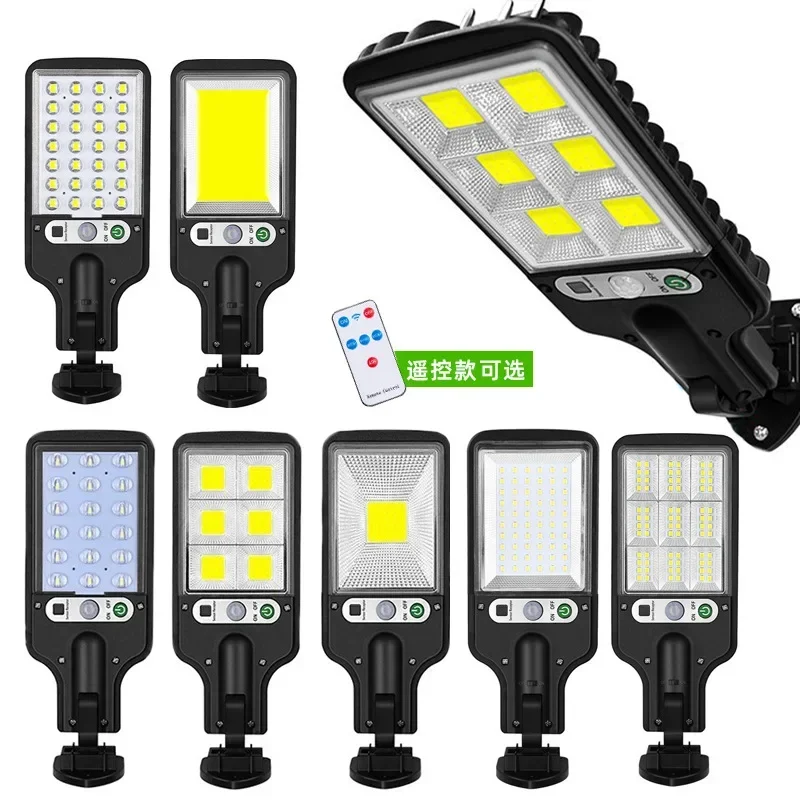 New Solar LED Waterproof Street Lights Outdoor Garden Courtyard Solar Induction Wall Light Rural Road Lighting Wall Lights Hot