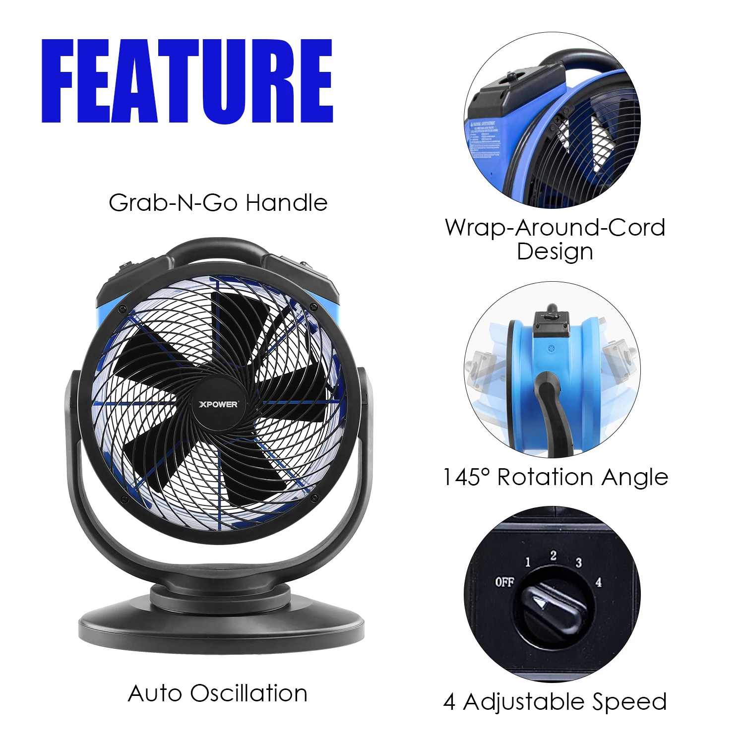 XPOWER FC-300S Pro Built-in Sealed Motor Multipurpose Air