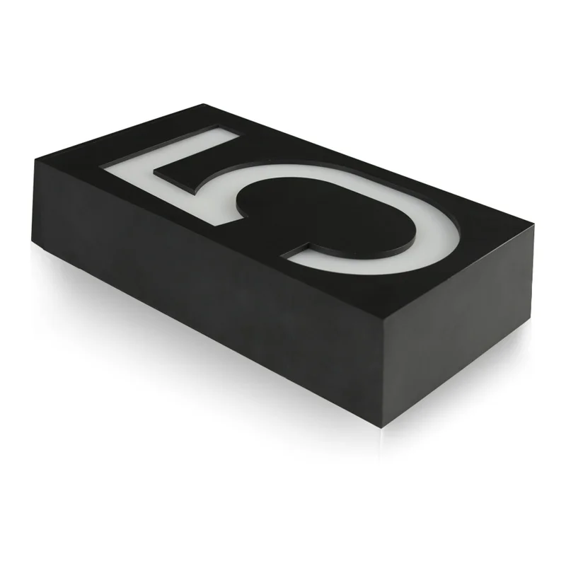 House Number, Porta Exterior Doorplate, Digital Flat Number Sign