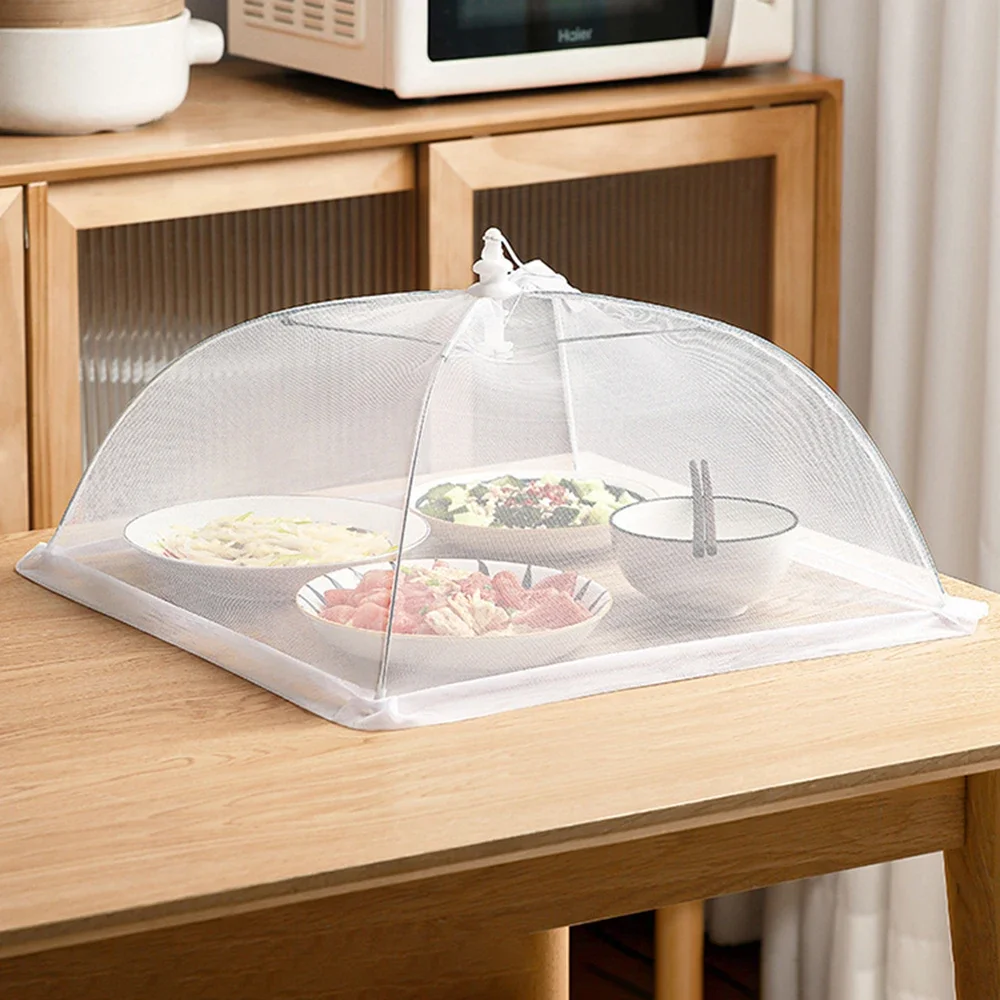 1PC Dining table cover vegetable cover home foldable dust fly proof table cover
