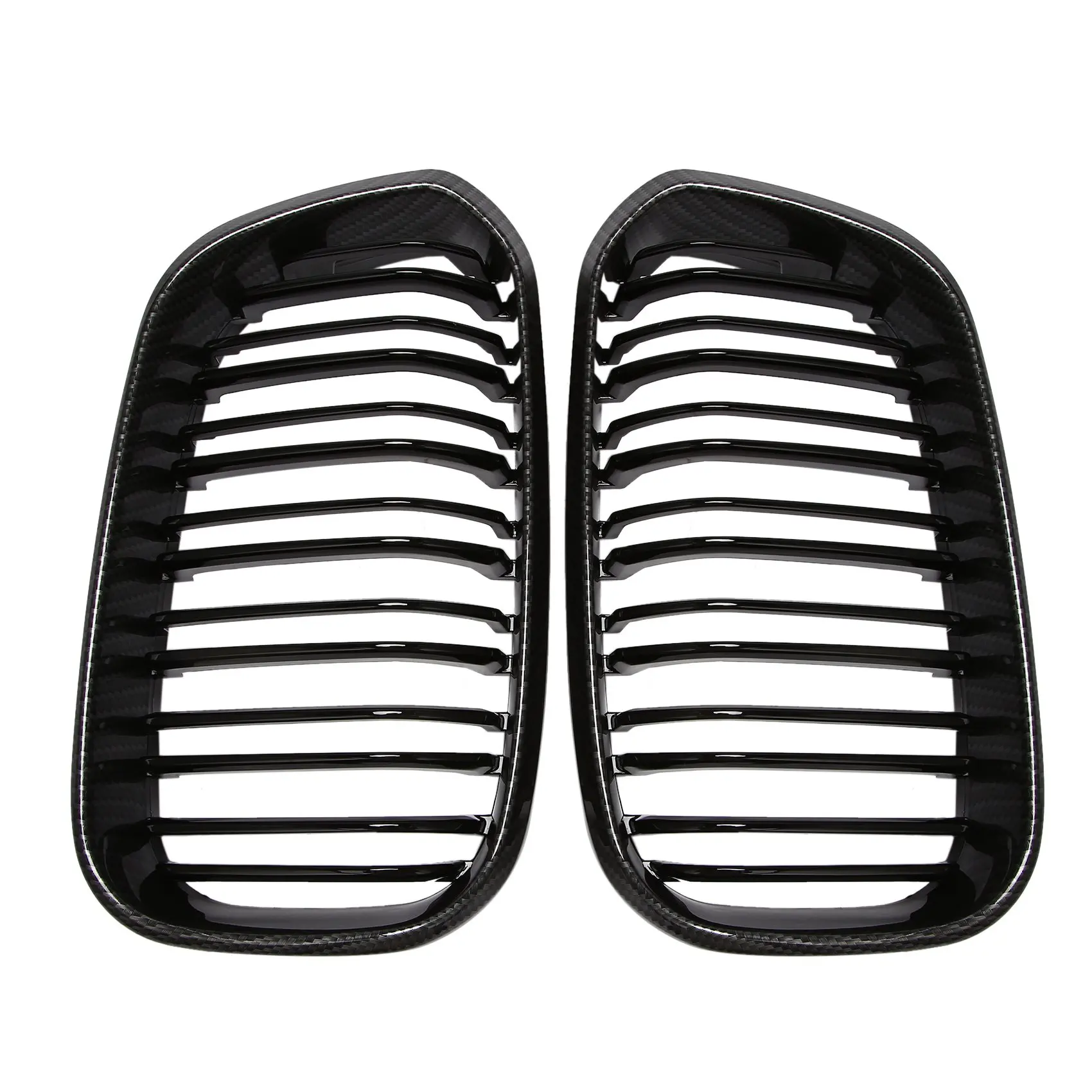 

Appearance of Carbon Fiber Car Front Bumper Grilles Kidney Racing Grill For-BMW 1 Series F20 F21 LCI 120I 2015-2017