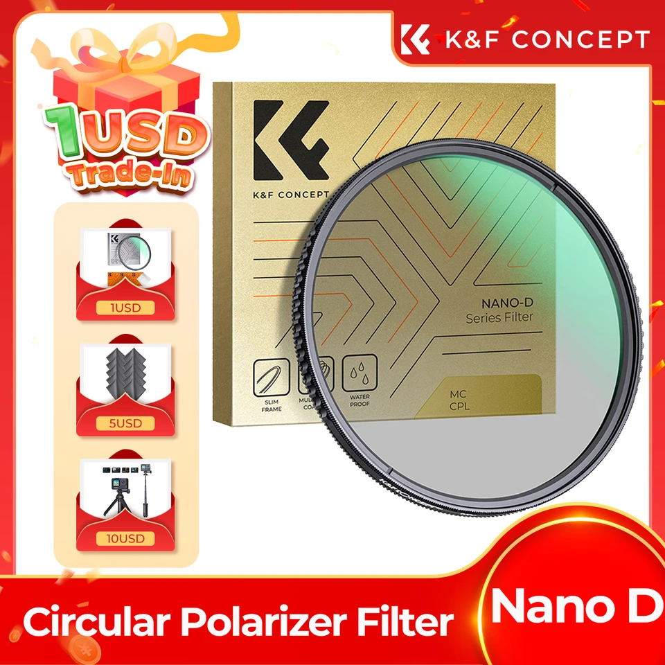 K & F Concept-Filtre UV à Réflexion Ultra-faible Avec 28 Revêtements Multicouches, Verre Optique MRC 37-95mm Pour Objectif D'appareil Photo, Série Character-X
