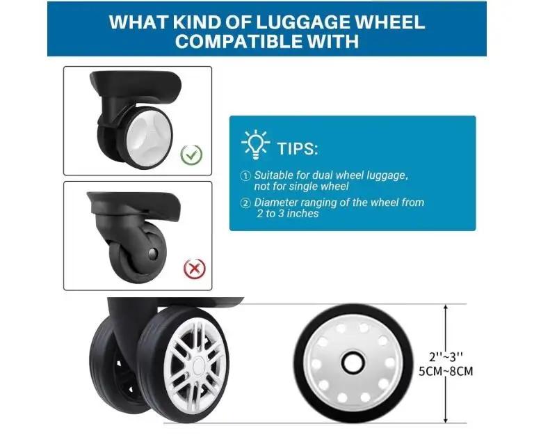 Wheels protector Silicone wheels protector Wheel cover Silicone Suitcase Casters Silent Suitcase Wheel Protective Cover Trolley Case Wear-resistant Accessories Pulley Cover