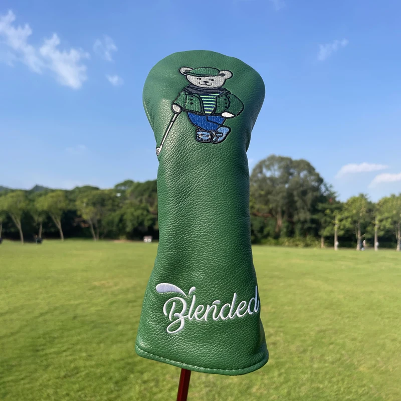 Cute Bear Golf Club Driver Fairway Woods Hybrid Ut Headcover Sports Head Protect Cover