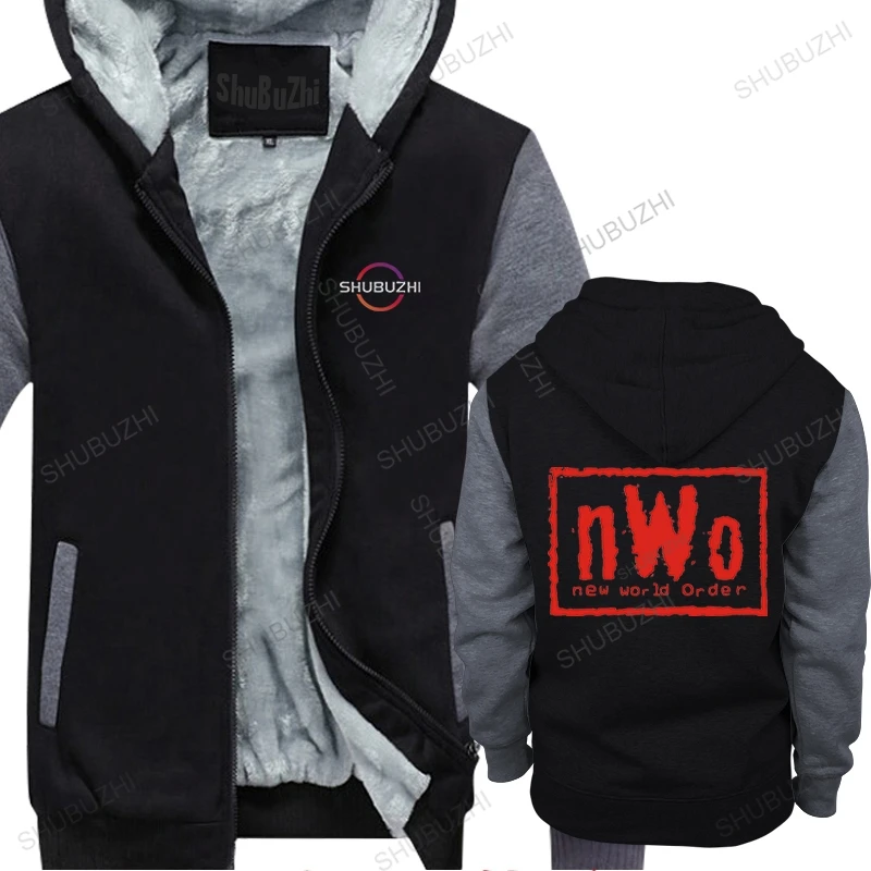 

Fashion warm jacket hooded NWO - NEW WORLD ORDER Cool Casual pride men Unisex New Loose fleece hoody Size top cotton