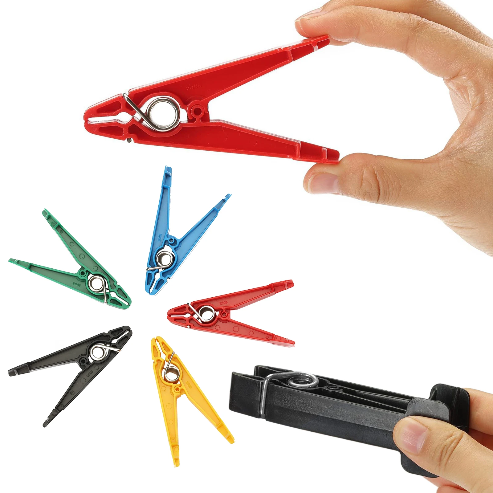 5Pcs Finger Thumb Exerciser Finger Strengthener Pinch Clips Finger Exerciser & Hand Therapy Equipment for Conditioning