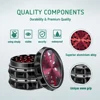 60mm Al Alloy Herb Grinders 4-parts Spice Mills Durable Herb-medicine Kibbler Smoking Accessories for Smoker Holiday Gifts 3
