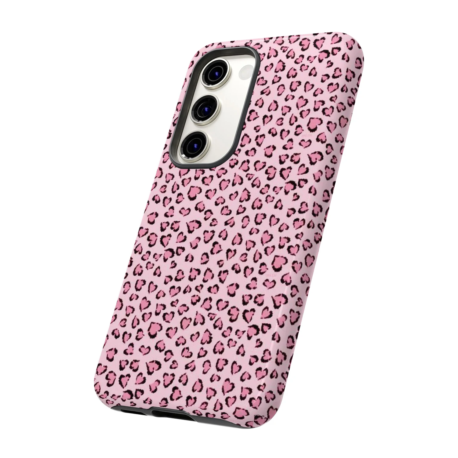 Pink Leopard Print Tough Phone Case