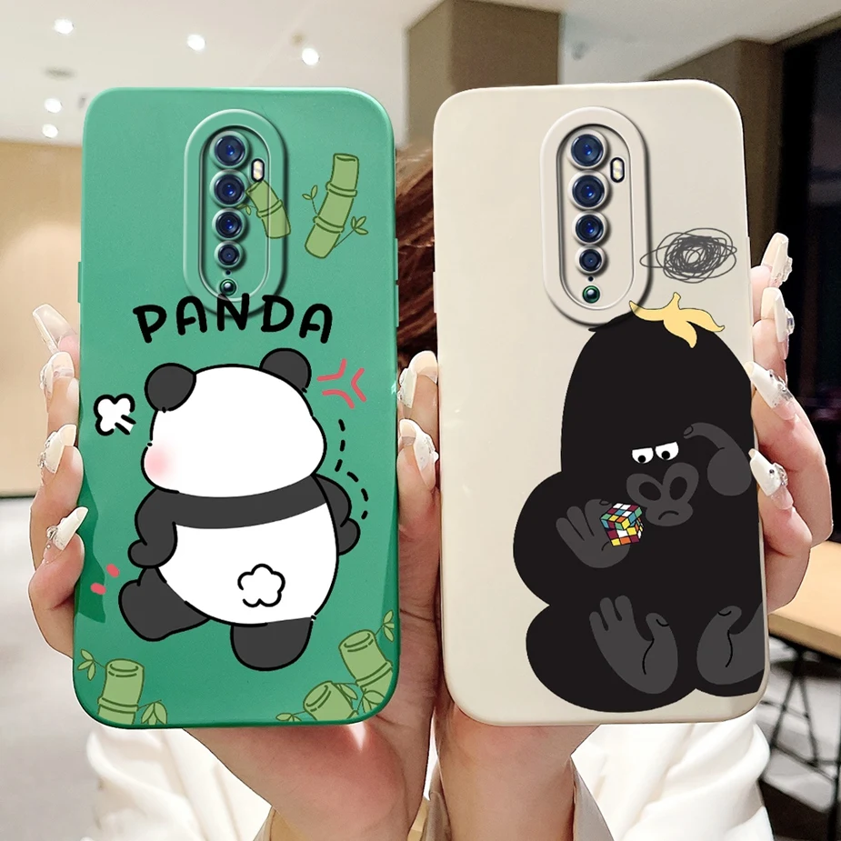 Cute Panda Cartoon Soft Silicone Phone Case - Durable Bumper Cover