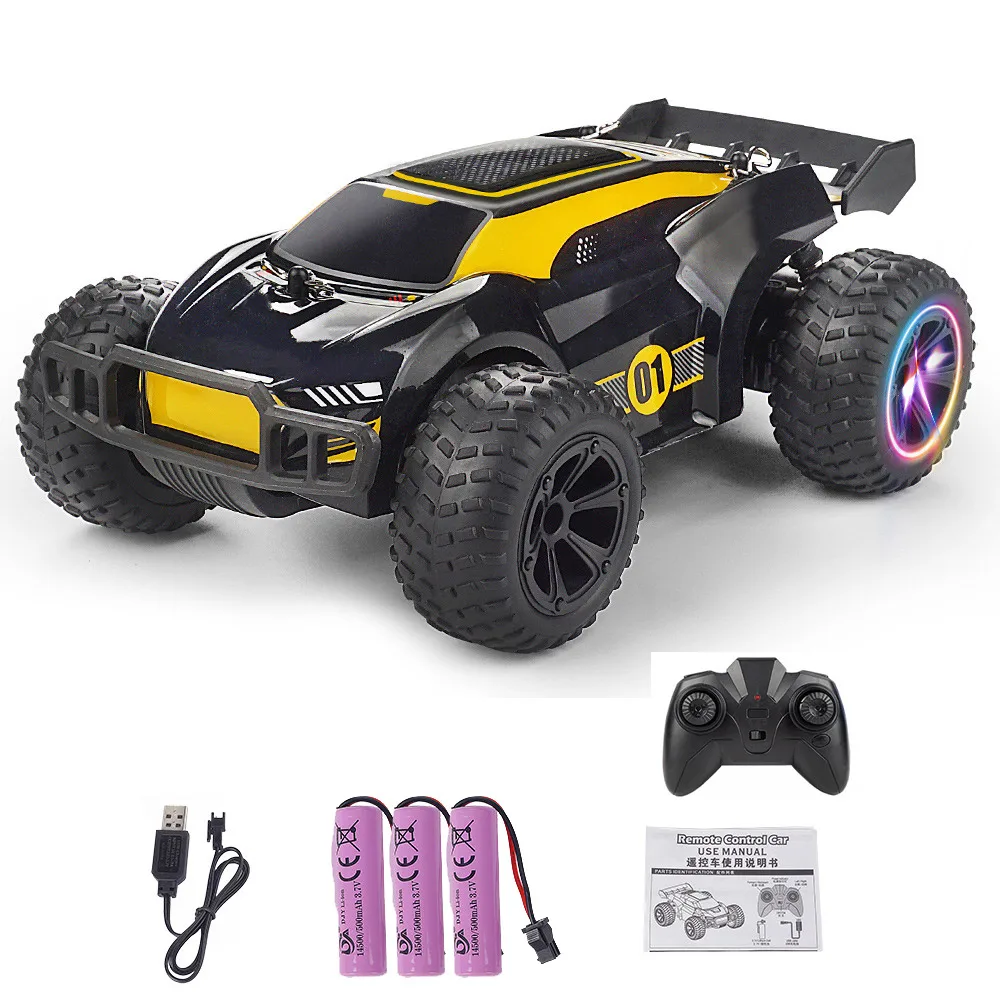 2022 New 1:18 RC Car With Colorful Light 2.4G Radio Remote Control Drift Stunt Climbing Car High Speed 15KM/H Toys for Children rc auto RC Cars