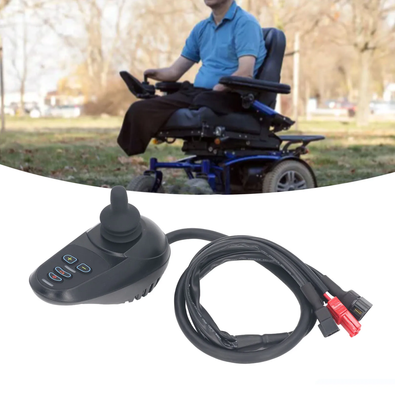 Electric Joystick Controller Smoothly Speed Changing Wheel Chair Joystick Controller 45A DC24V Perfect Fit for Replacement 3