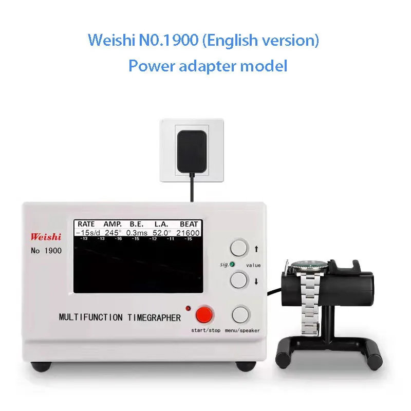 

Weishi Mechanical Watch Timing Tester Machine Multifunction Timegrapher NO. 1900