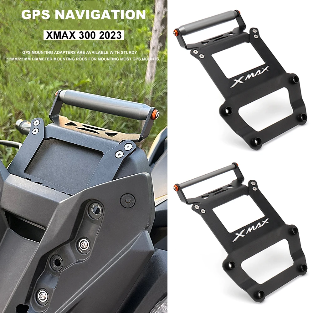 

12/22MM New Motorcycle Navigation Wireless Charger Mounting Kit For Yamaha X-MAX300 X-MAX 300 XMAX300 XMAX 300 GPS Mount Bracket