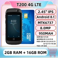 4G LTE Super Mini Smartphone 2GB RAM 16GB ROM 2.45" Android 8.1 MTK6737 Quad Core Google Play Small Card Mobile Pocket Phone 1
