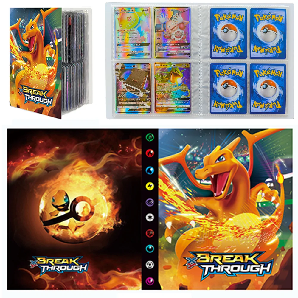 Pokemon Cards Holder Pokémon Card Album Book Cartas Classeur Carte Letters Binder Verzamelmap