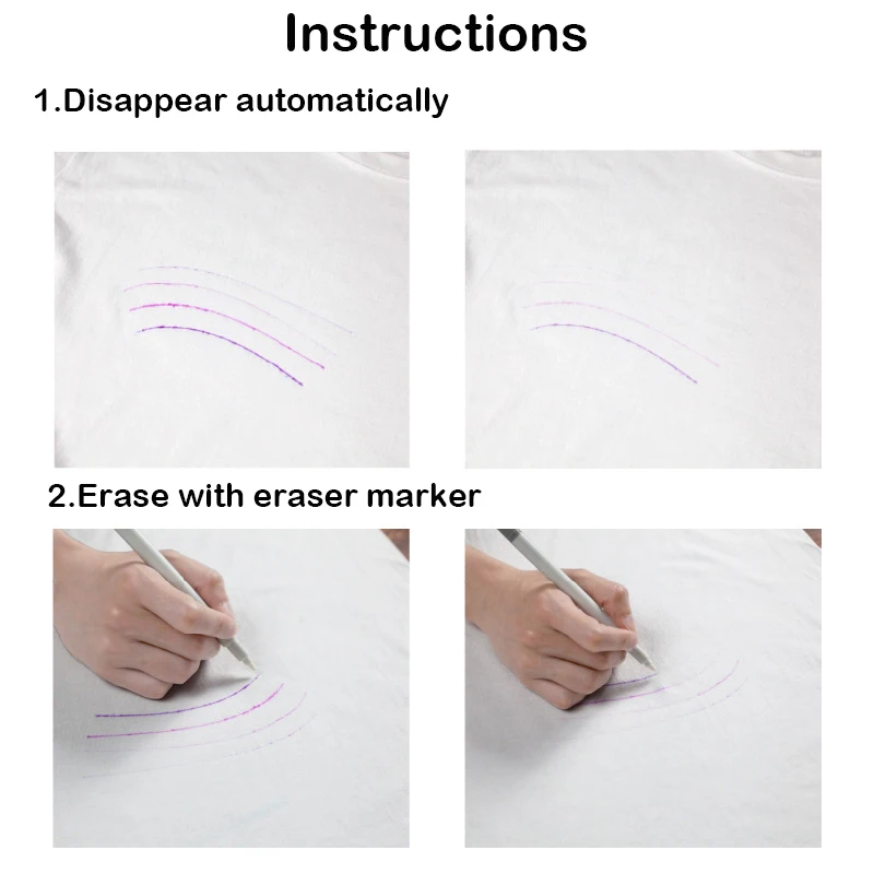 4pcs Sewing Tools Air Erasable Pen Easy Wipe Off Water Soluble Fabric  Marker Pen Temporary Marking