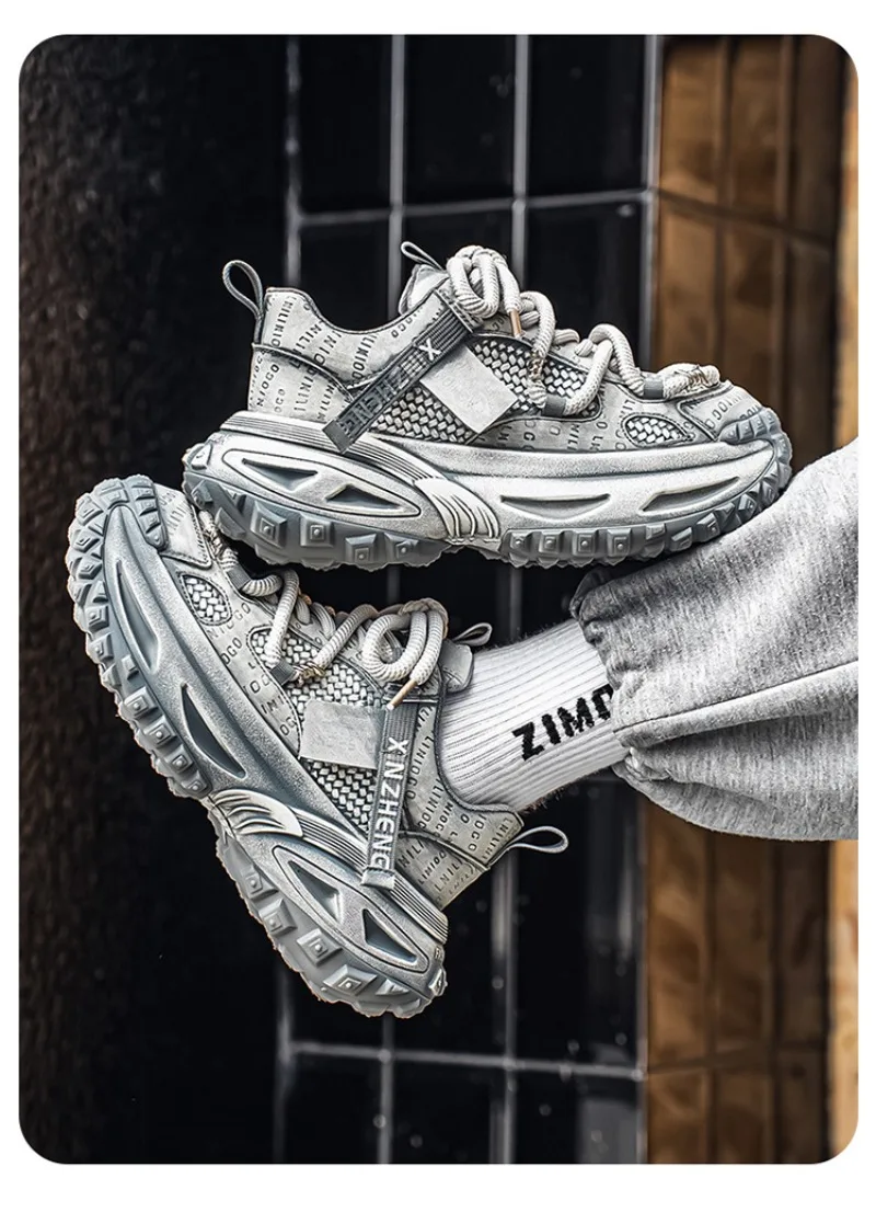 for Mesh Breathable Platform Sneakers Light Luxury High-end Casual Trend Comfort Men Shoes Кроссовки Мужские_vogvips.com