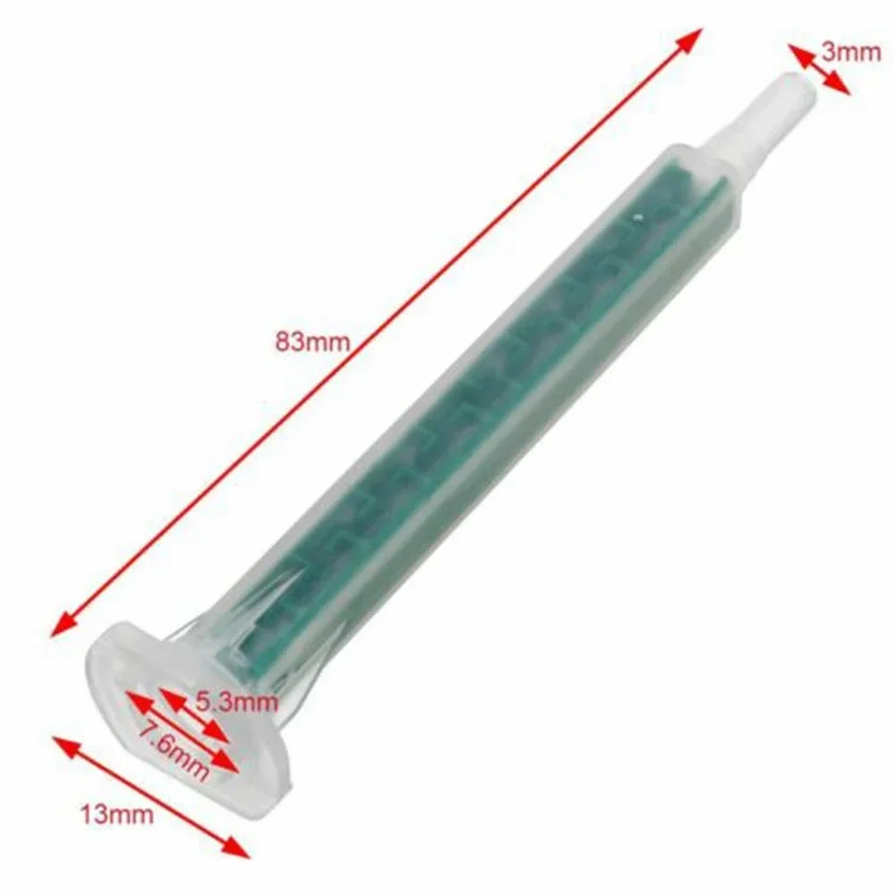 50 Pieces 2K Adhesive Mixing Tips Mixer Nozzles Mixer Tips Static Durable And Practical 50pcs AB Mixing Hose Hot Sale