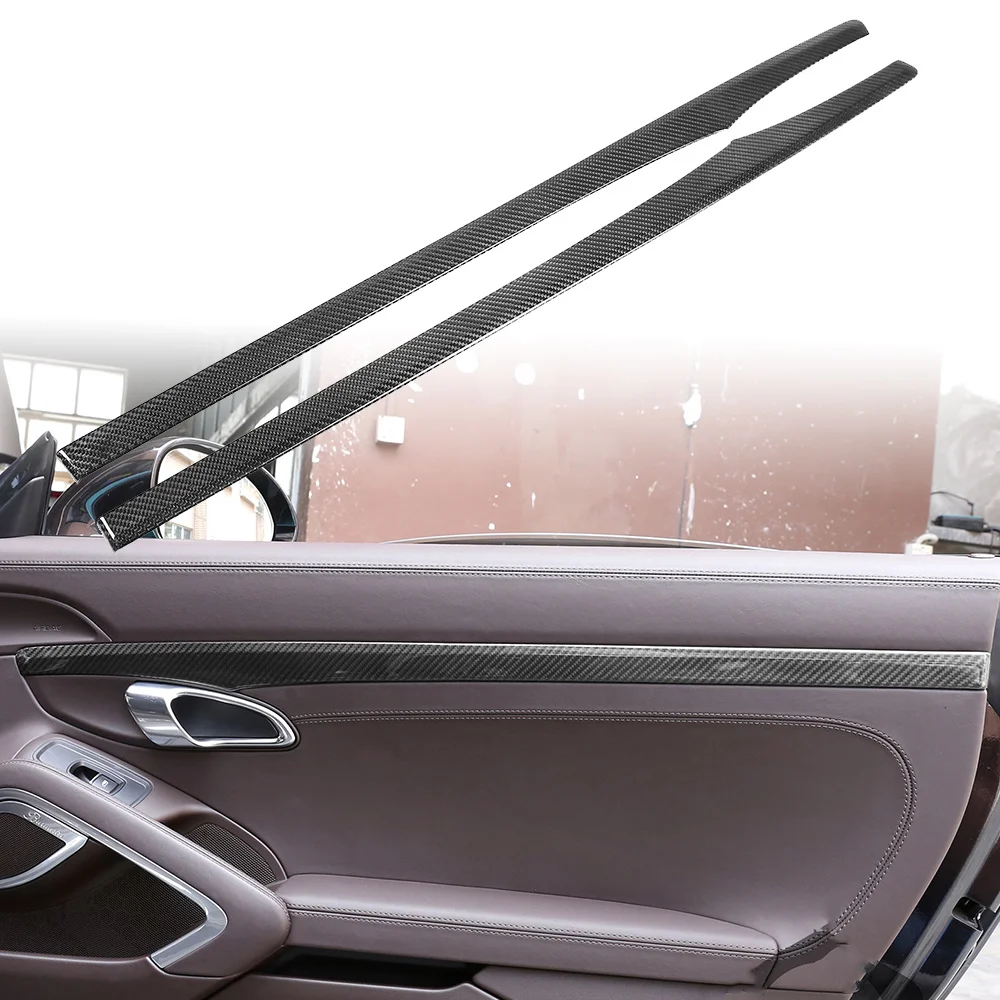 

Dry Carbon Fibre car interior door panel the interior Sticker Car accessories decoration For Porsche718 2016-2019 911 2012-2018