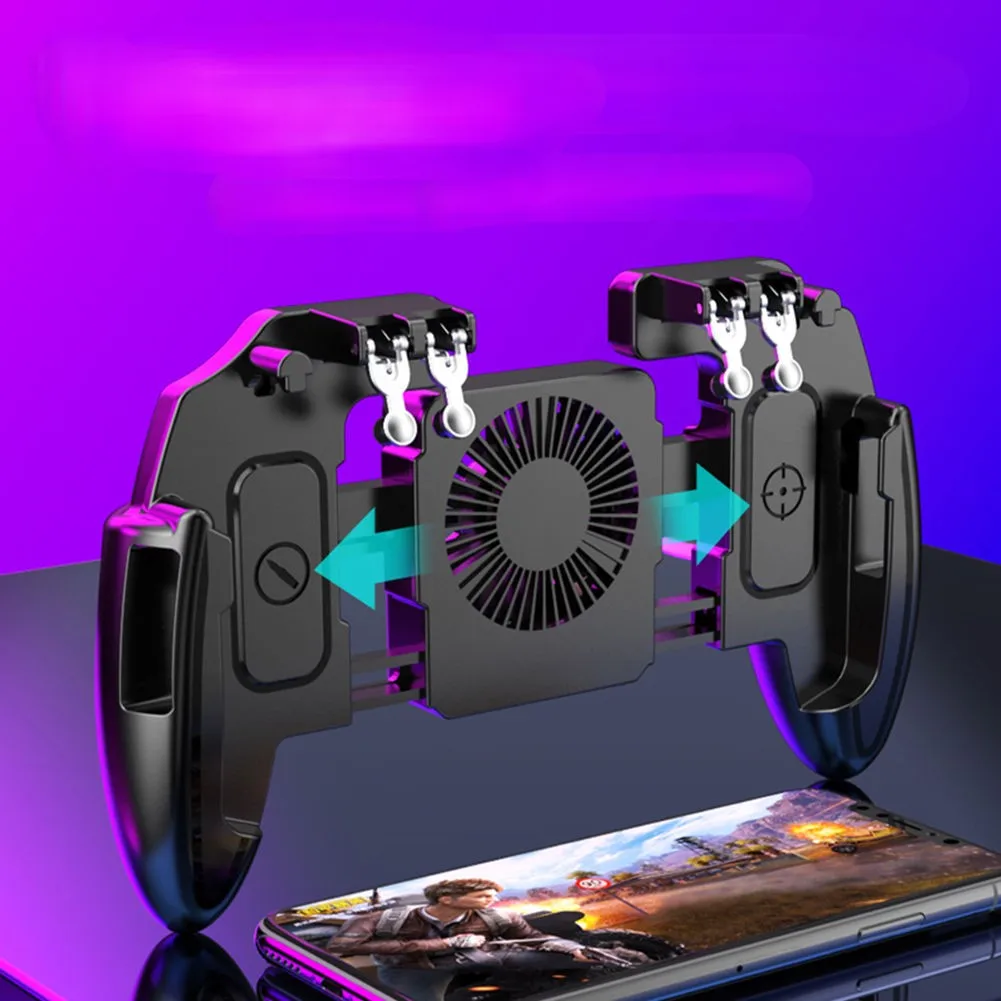 

Cooling handle mobile game assistant auxiliary button 4000 mAh mobile phone fan handle charging treasure