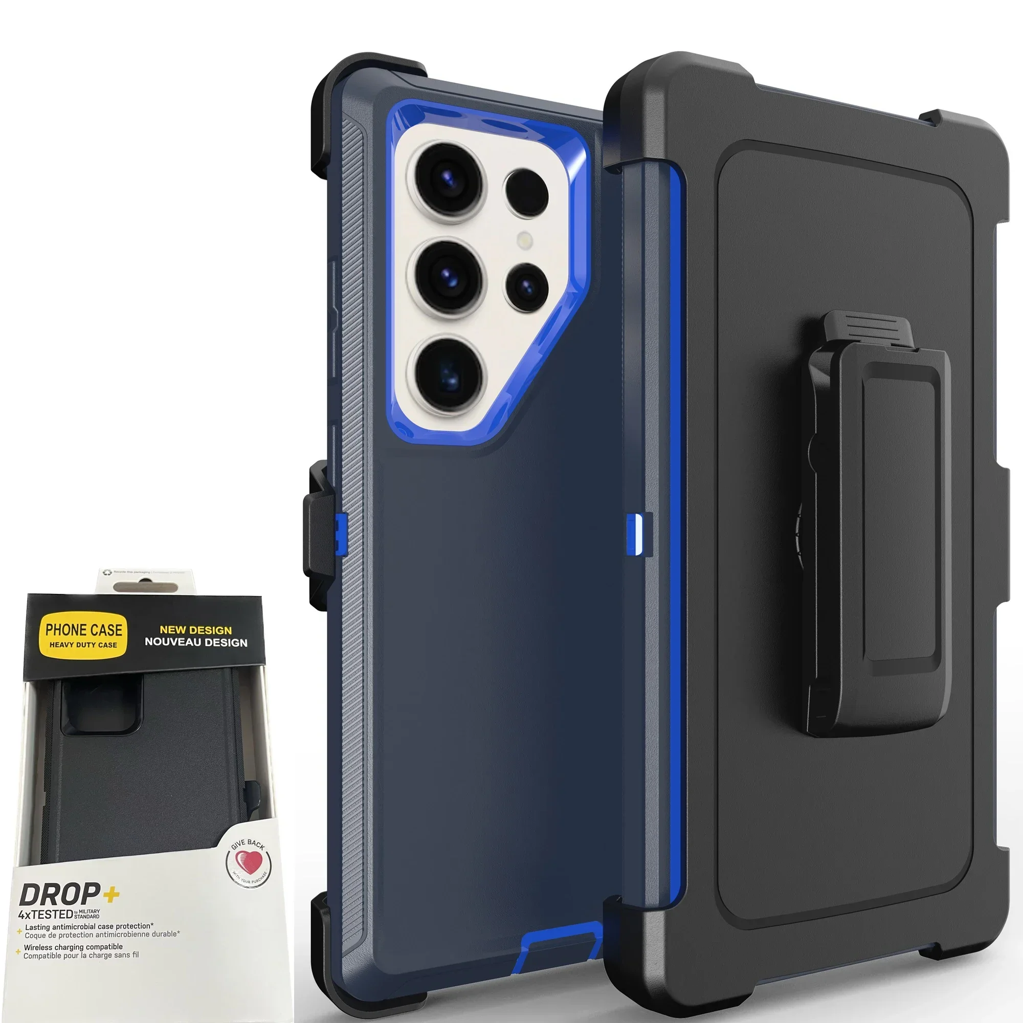 Ultimate Rugged Shockproof Case with Belt Clip - Defender Series