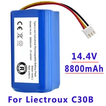 (For C30B) High Capacity Original Battery for LIECTROUX C30B Robot Vacuum Cleaner, 12800mAh, lithium cell, 1pc/pack