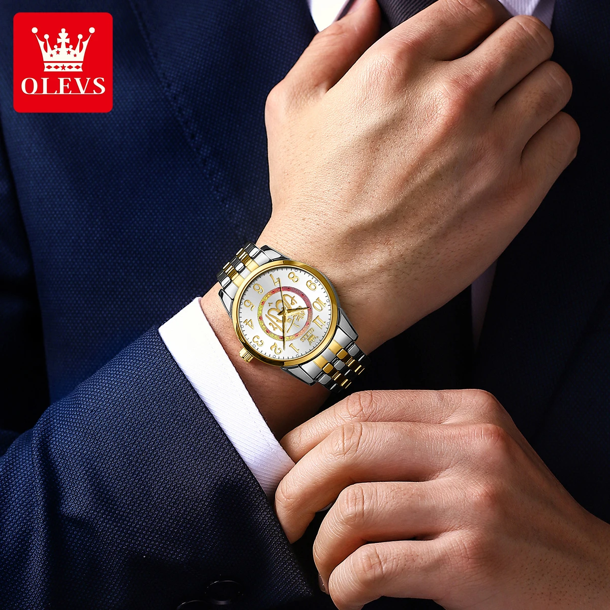 OLEVS ATY707 ساعة رجالي العلامة التجارية الأصلية م...