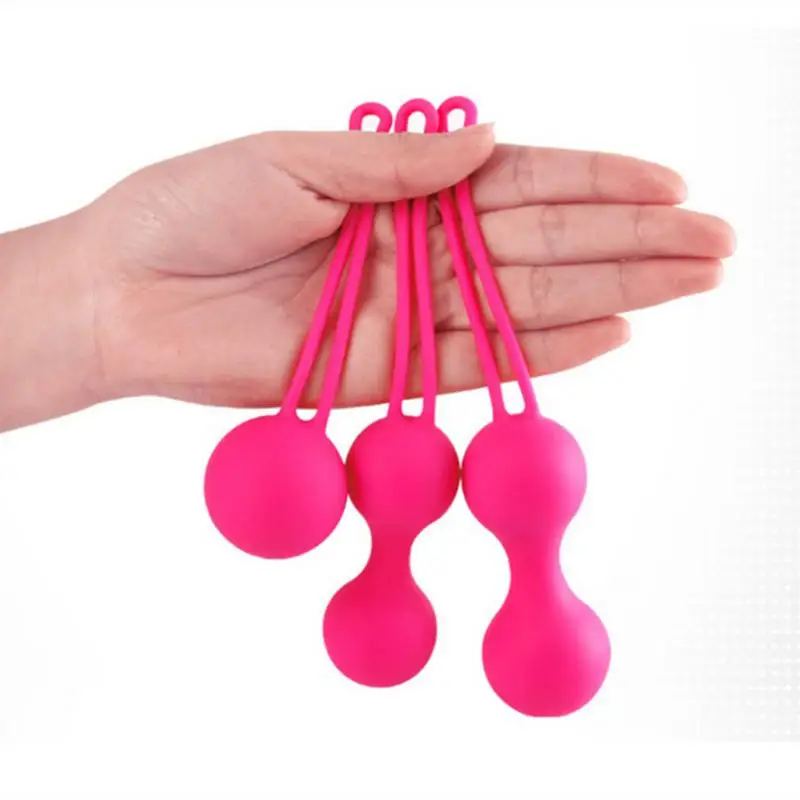 Pelvic Floor Strengthening Device Silicone Tightening Strengthening Device Personal Massager 3Pcs Pelvic Floor Strengthening
