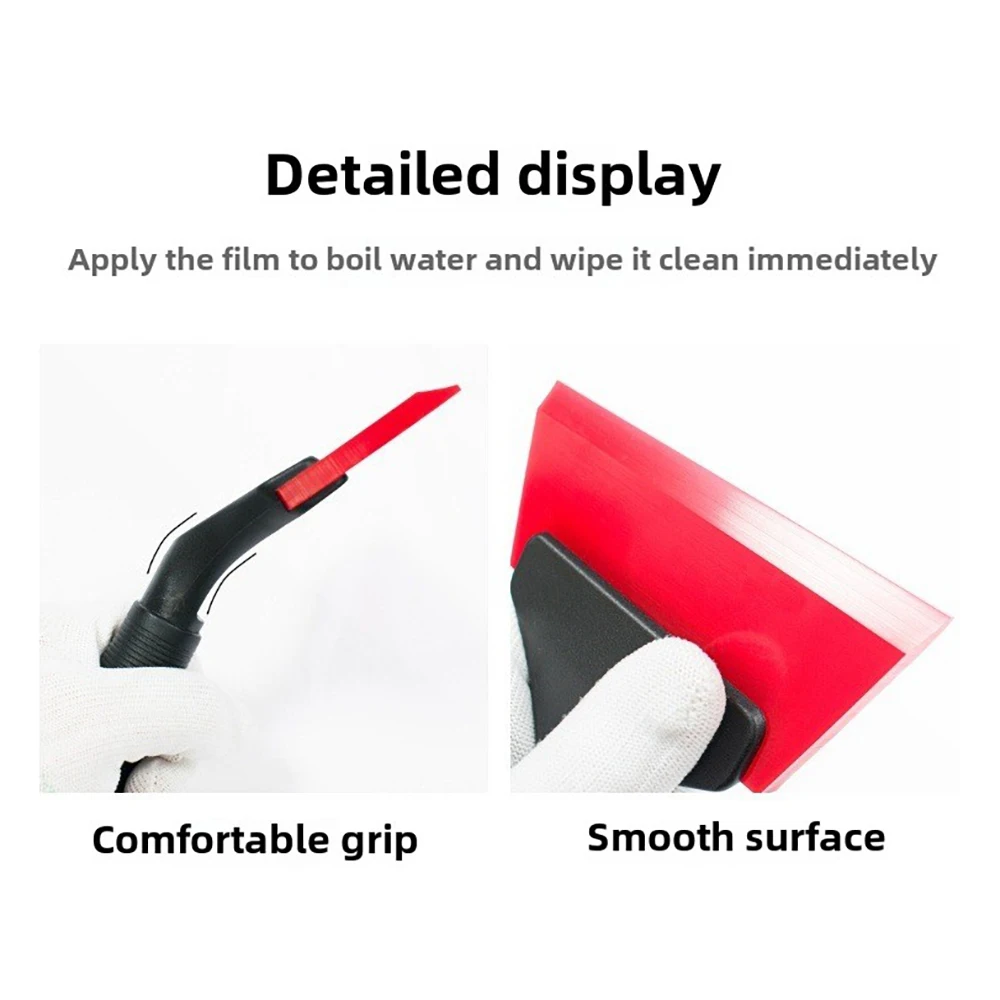 TOFAR Windshield Glass Water Remover Handle Rubber Squeegee vinyl squeegee window tinting squeegee window tint squeegee Window Tinting PPF Film Scraper Car Glass Mirror Wash Cleaning Tool