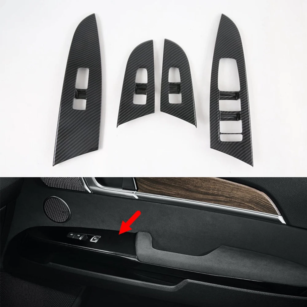 

YAQUICKA для KIA MOHRVE 2020, левый руль, подлокотник для двери автомобиля, подъемник окна, крышка переключателя, отделка, Стайлинг, 4 шт.