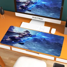 League Of Legends Extra Large Mouse Pad 100x50cm Big Gaming Mousepad Anti-Slip Natural Rubber With Locking Edge Gaming Mouse Mat