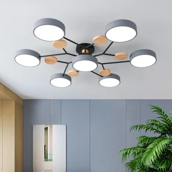 Modern Tri-Color LED Chandelier 1