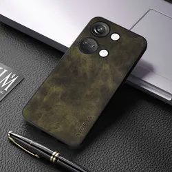 Luxurious PU Leather Skin Cover for Nord CE 2 Lite 5G (Green)