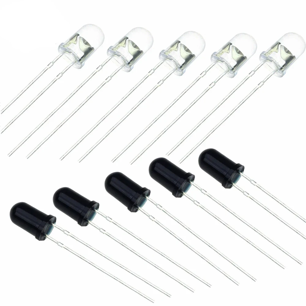 20 Pairs Of 3mm/5mm 940nm Infrared Transmitter And Infrared Receiver Diode 301A