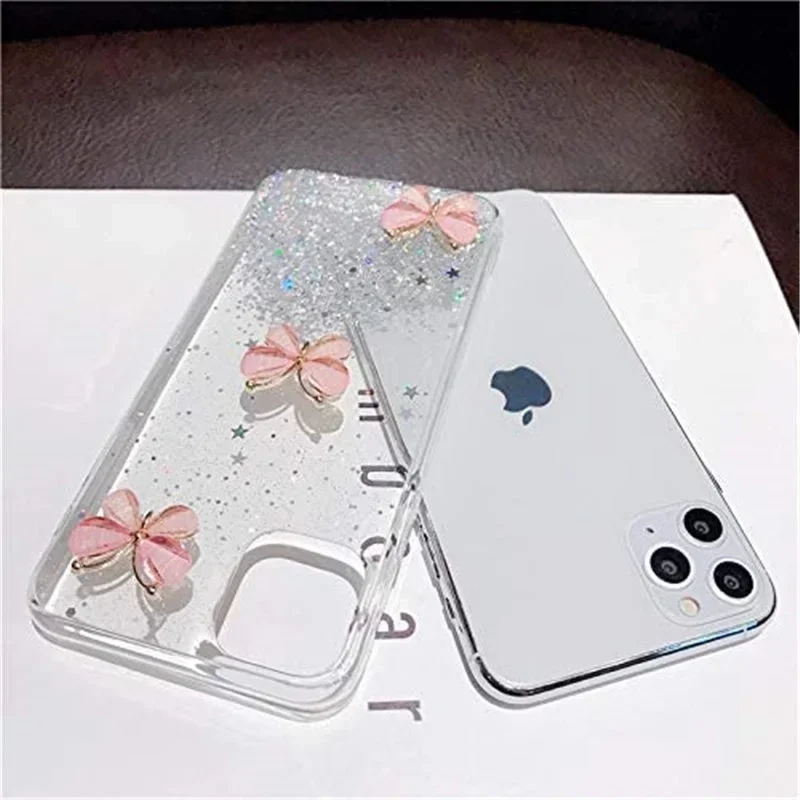 Coque à paillettes papillon pour Oppo A57, A54, A9, A5 2020, A17, A15, A96, A58, A78, A98, A36, A76, A72, A52, A74, A95, A93, A55_voghion.com
