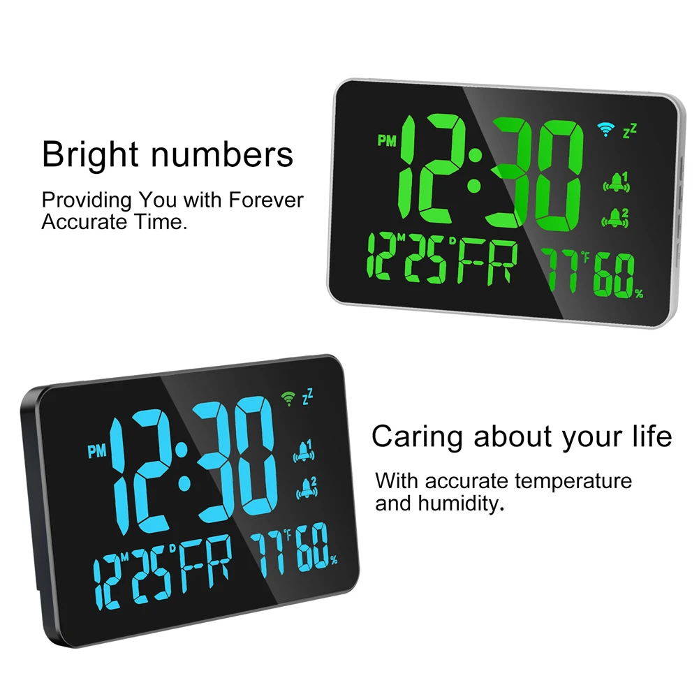 PEARL montres avec station météo: Set de 2 stations météo, réveil radio, thermomètre/hygromètre, capteur extérieur. (station météo avec capteur radio