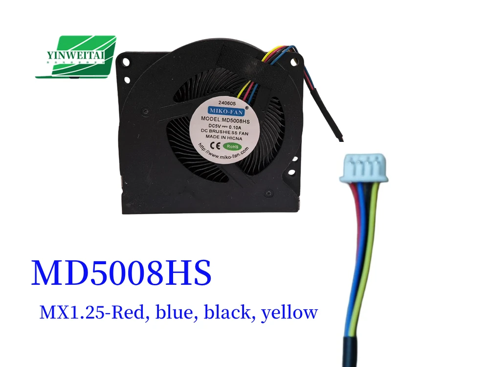 New CPU Cooler Fan For 5008 MD5008HS YT5008MS AGE05010F05H DC 5V 0.25A Radiator
