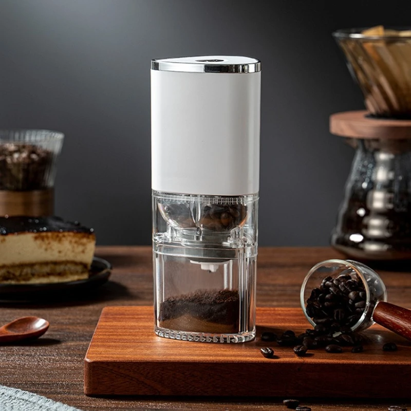 Enhanced Electric Burr Coffee Grinder - Premium Household Bean Mill & Manual Brewer