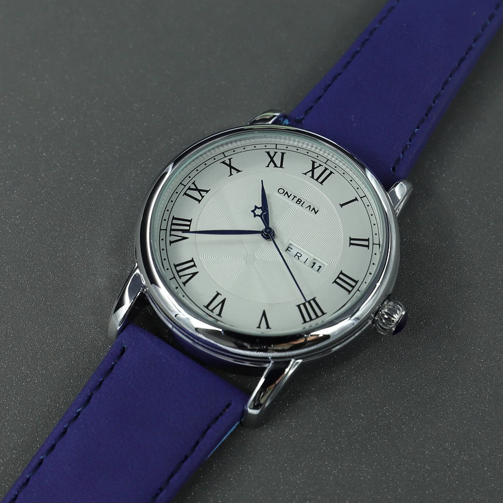 

Ontblan Montblanc High Quality Business Classic Fashion Quartz Watch Men Japan Movement Mens Watch Leather Clock Relogio Masculo